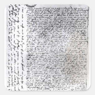 Sticker Carré Les expéditions écrites de monsieur Francis Drak