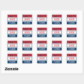 Sticker Carré Les faits sur les peurs (Feuille)