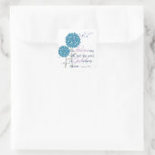 Sticker Carré Les fleurs peuvent tomber... (Sac)