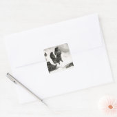 Sticker Carré Les Fuegiens vont commercer en zapallos (Enveloppe)