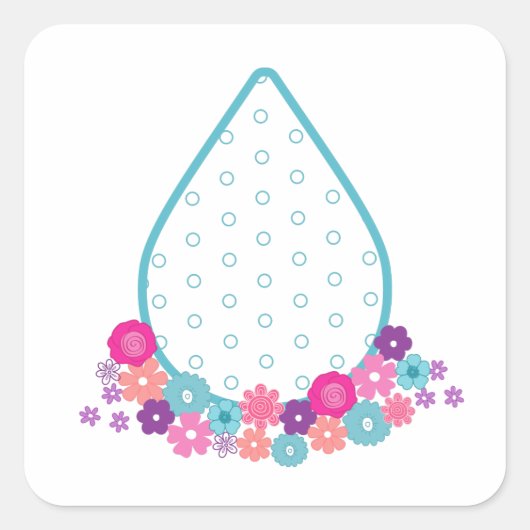 Sticker Carré Les huiles sont mes chevalets de langue d'amour (Devant)