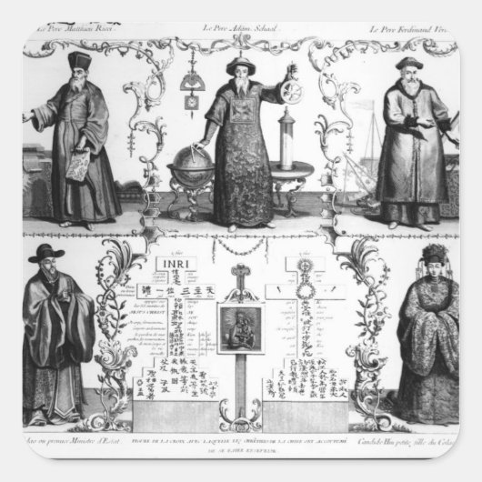 Sticker Carré Les Jésuites en Chine (Devant)