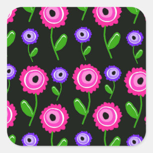 Sticker Carré Les jeunes fleurs