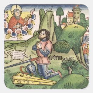 Sticker Carré Les juges 6 36 Gideon éteint l'ouatine, du '