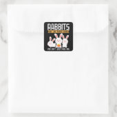 Sticker Carré Les lapins sont comme des chips de pommes de terre (Sac)