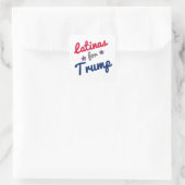 Sticker Carré Les latinos pour Trump (Sac)