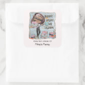 Sticker Carré Les Livres Me Rendent Heureux (Sac)