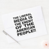 Sticker Carré Les médias libéraux sont l'ennemi du peuple (Enveloppe)