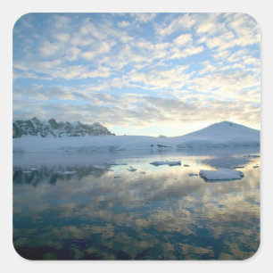 Sticker Carré Les montagnes autour de Port Lockeroy