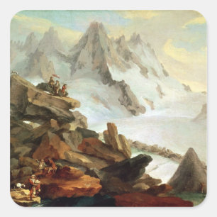 Sticker Carré Les montagnes de Lauteraar, 1776