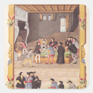Sticker Carré Les notaires et les secrétaires du roi