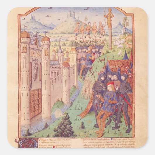 Sticker Carré Les oeuvres de Virgile avec commentaire de Servius (Devant)