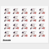 Sticker Carré Les pantoufles Ruby sont à moi (Feuille)