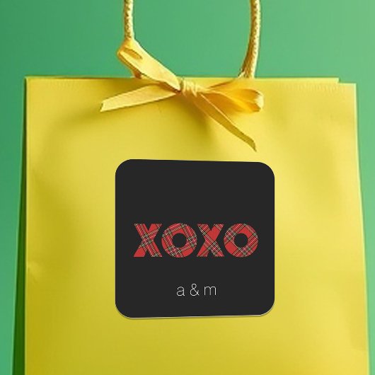 Sticker Carré Les Patters de Red Tartan