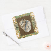 Sticker Carré Les petites coquilles de sirène (Enveloppe)