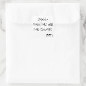 Sticker Carré Les petits moniteurs sont pour les oreillons (Sac)