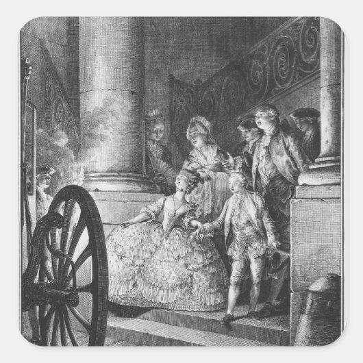 Sticker Carré Les petits pères (Devant)