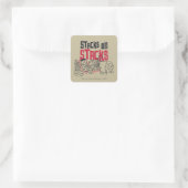 Sticker Carré Les Pierrafeu | Fred & Barney - Stacks on Stacks (Sac)