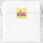 Sticker Carré Les Pierrafeu | Galets - Little Diva (Sac)