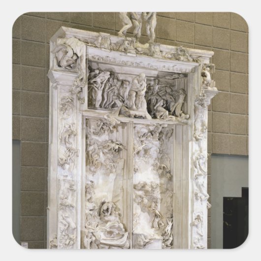 Sticker Carré Les portes de l'enfer (Devant)