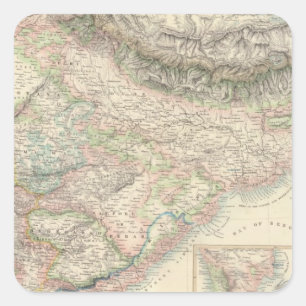 Sticker Carré Les possessions britanniques aux Indes orientales