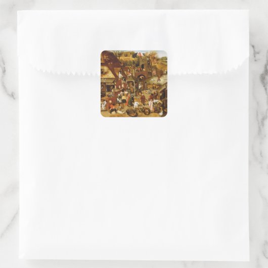 Sticker Carré Les proverbes flamands (Sac)