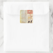 Sticker Carré Les quatre cavaliers de l'Apocalypse (Sac)