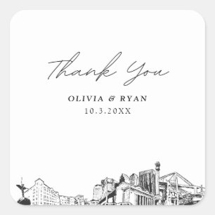 Sticker Carré Les repères Mariages de Jacksonville Favoriser le 