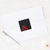 Sticker Carré Les roses sont rouges (Enveloppe)