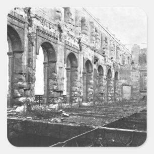 Sticker Carré Les ruines de la Cour des Comptes