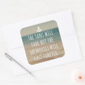 Sticker Carré Les Tans Feront Fade Travel Devis (Enveloppe)