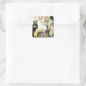 Sticker Carré "Les trois ours" par Arthur Rackham (Sac)