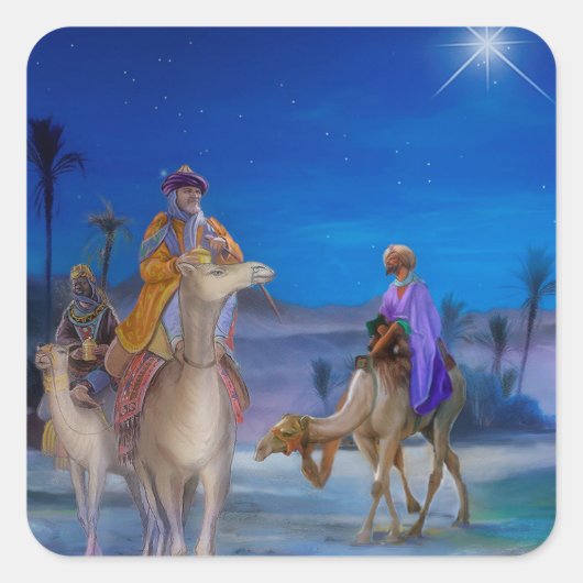Sticker Carré Les Trois Rois (Devant)