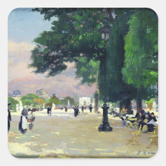 Sticker Carré Les Tuileries (Devant)