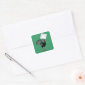 Sticker Carré Les végétariens dominent ! (Enveloppe)