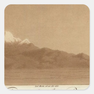 Sticker Carré Les volcans de Mexico