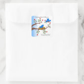 Sticker Carré Les Volontaires Font Une Différence (Sac)