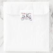 Sticker Carré Les Westies règnent ! (Sac)