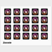 Sticker Carré Lesbian Pride Paragon Mass Effect Icon (Feuille)