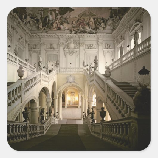 Sticker Carré L'escalier, construit 1719-44 (Devant)