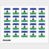 Sticker Carré Lesotho (Feuille)