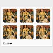 Sticker Carré L'Esprit de puissance féminine (Feuille)