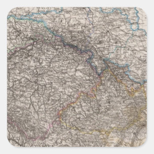 Sticker Carré L'Est de l'Allemagne ou la Bohême