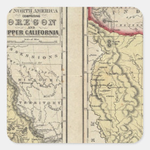 Sticker Carré L'État Du Texas