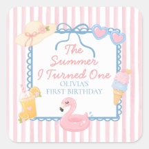 L'été où j'ai eu un an, première fête d'anniversai