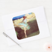 Sticker Carré L'étoile : Danseuse sur Point by Degas (Enveloppe)