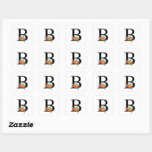 Sticker Carré Lettre B (Feuille)