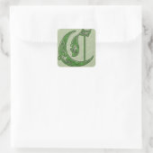 Sticker Carré Lettre C (Sac)