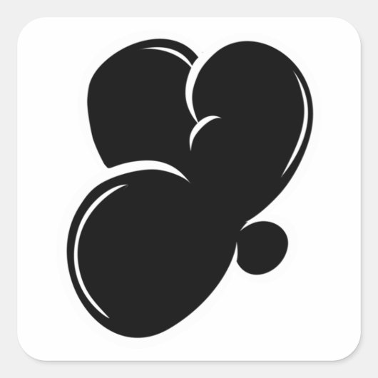 Sticker Carré Lettre de graffiti Y Essentiel (Devant)