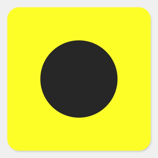 Sticker Carré LETTRE DU Drapeau Nautique I (Inde) (Devant)